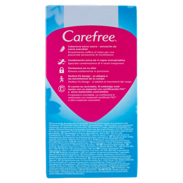 Carefree Cotton Feel* Flexiform Senza Profumo Salvaslip 30 pz