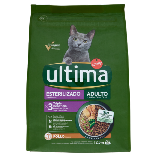 ultima Cat Sterilizzati con Pollo 2,5 kg