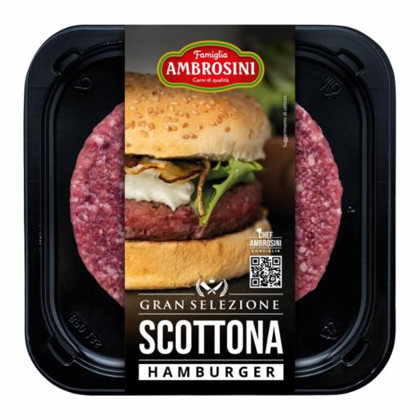 HAMBURGER MAXI DI CARNE DI BOVINO ADULTO SCOTTONA G.300