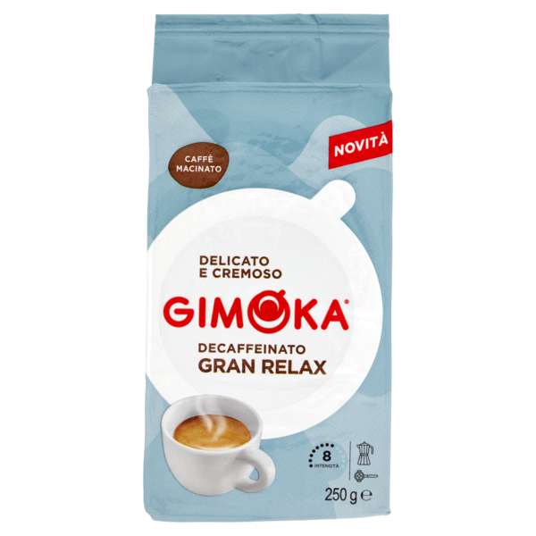 Gimoka Decaffeinato Gran Relax Caffè Macinato 250 g