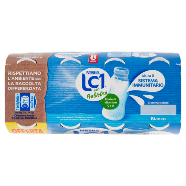 NESTLÉ LC1 con Probiotico Bianco 8 x 90 g