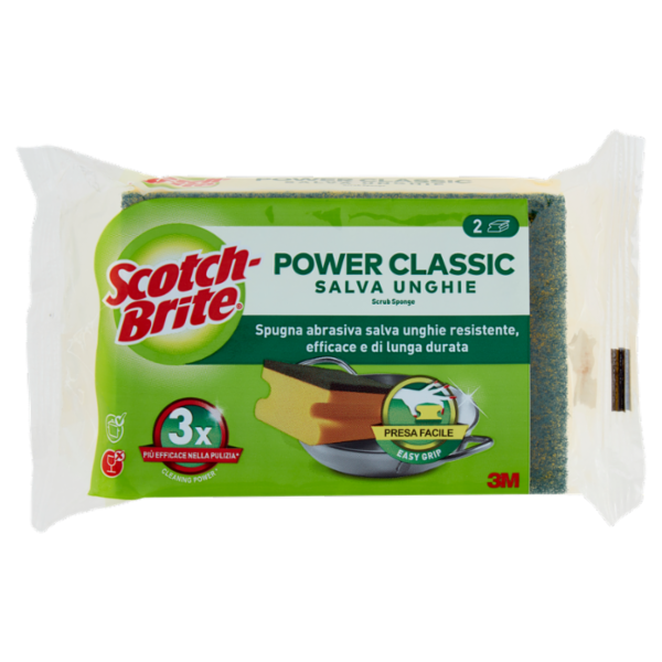 Scotch-Brite® Power Classic Spugna Salva Unghie 2 pezzi