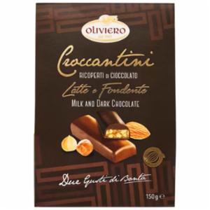 Oliviero Croccantini Ricoperti Al Cioccolato Latte E Fondente 150 Gr