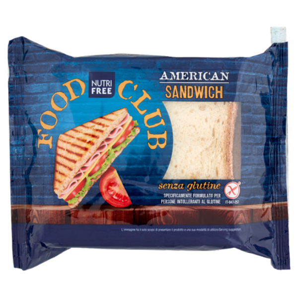 Nutrifree Food Club American Sandwich senza glutine 240 g