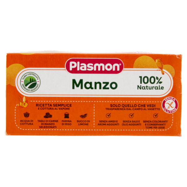 Plasmon Omogeneizzato Manzo con cereale 2 x 80 g