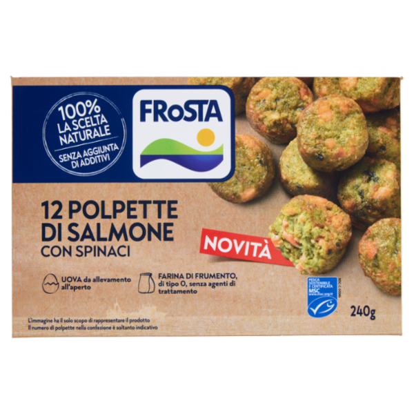 FRoSTA 12 Polpette di Salmone con Spinaci 240 g