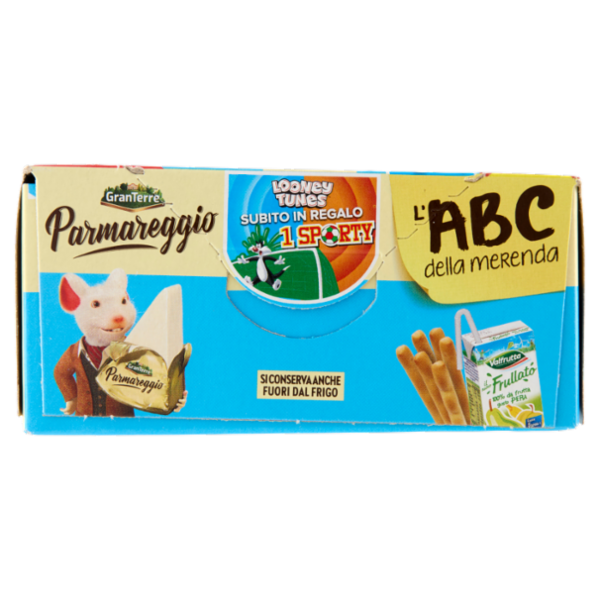 Parmareggio l'ABC della merenda con Formaggino al Parmigiano Reggiano