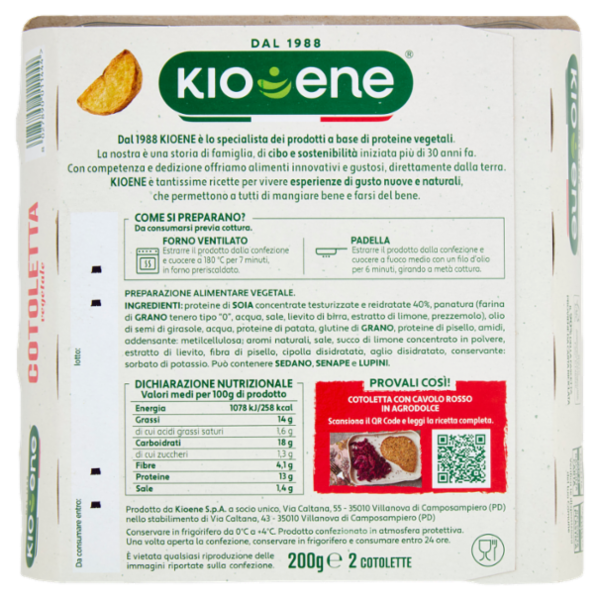 Kioene Cotoletta Vegetale 200 g