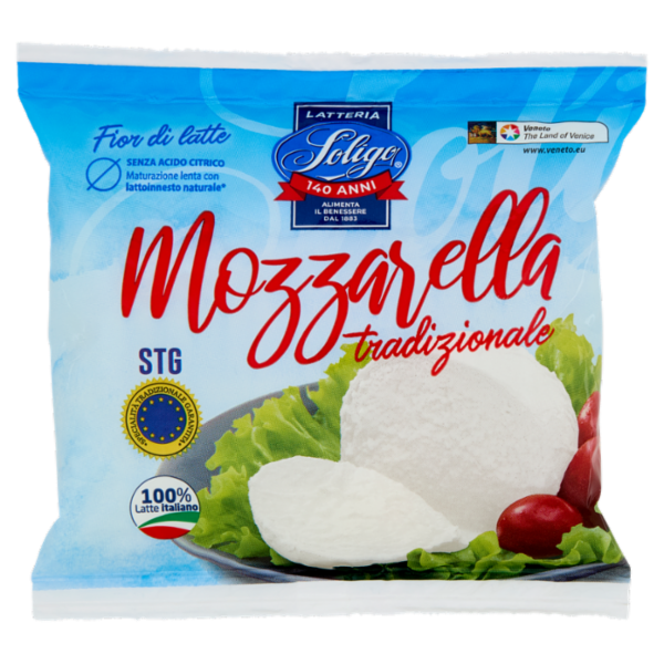 Latteria Soligo Fior di latte Mozzarella tradizionale STG 100 g