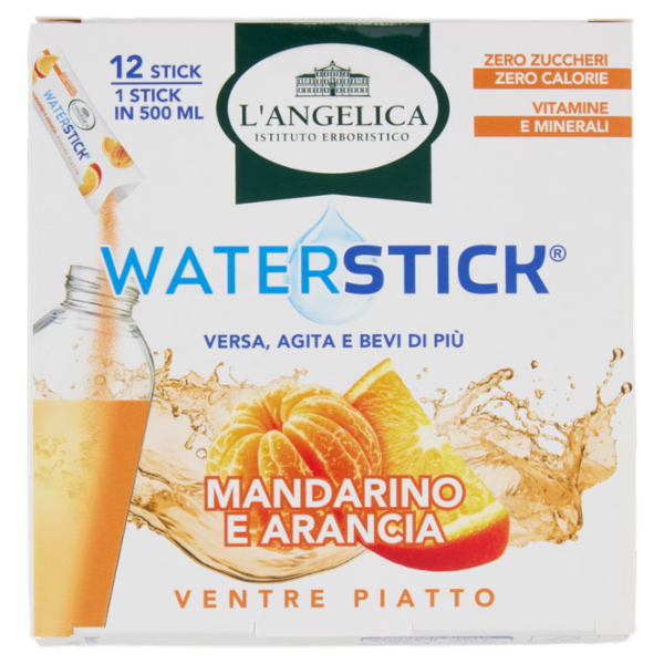 L'Angelica Waterstick Mandarino e Arancia Ventre Piatto 12 x 2 g