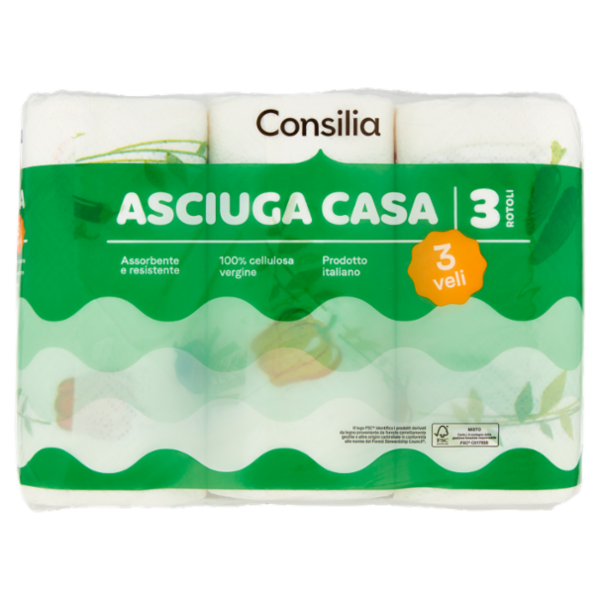 Consilia Asciugatutto 3 Veli 3 Rotoli