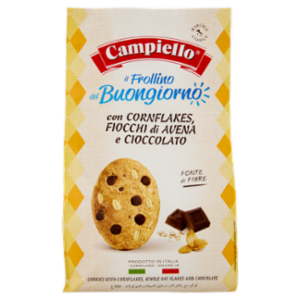 Campiello Il Frollino Del Buongiorno Con Cornflakes, Fiocchi Di Avena e Cioccolato 300 g