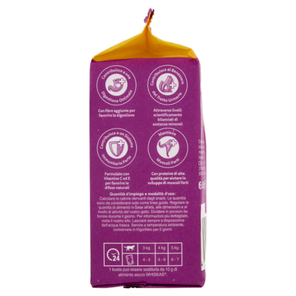 Whiskas Pranzetti Senior Cibo Umido Gatto con Pollo e Tacchino in Salsa 6x50g