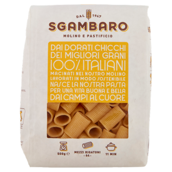 Sgambaro Mezzi Rigatoni N°64 500 g