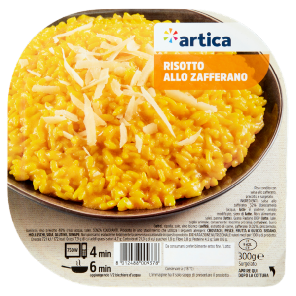artica Risotto allo Zafferano Surgelato 300 g