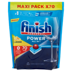 Finish Power All In One Lemon Pastiglie Lavastoviglie 70 Lavaggi 1120 Gr