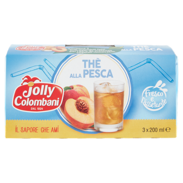 Jolly Colombani Thè alla Pesca 3 x 200 ml