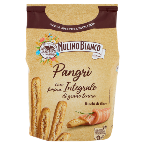 Mulino Bianco Pangrì Grissini Integrali con Nuova Apertura Facilitata 250g