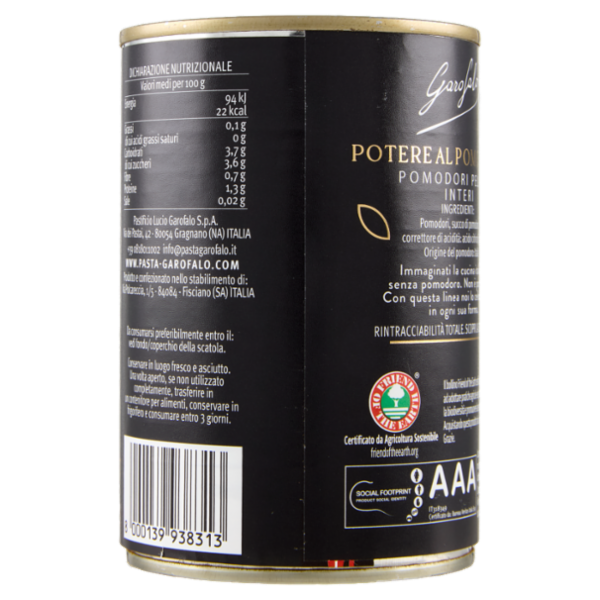 Garofalo Potere al Pomodoro Pomodori Pelati 400 g