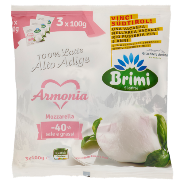 Brimi Armonia Mozzarella -40% sale e grassi 3 x 100 g