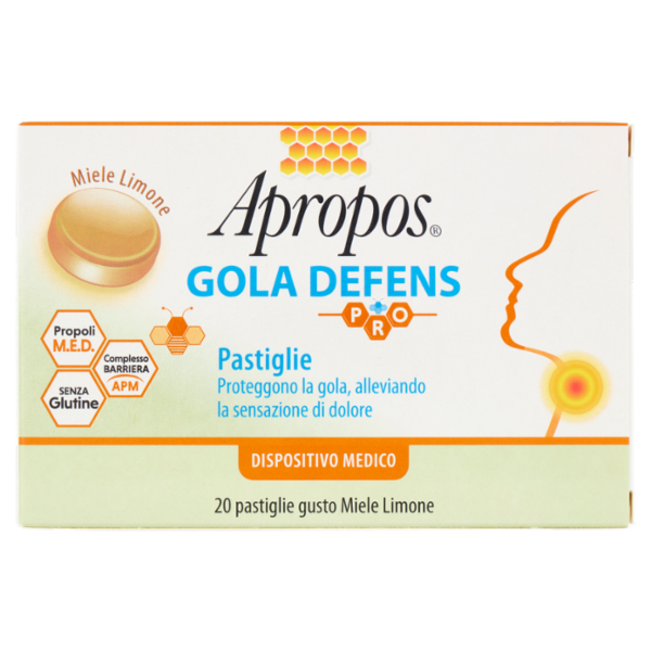 Apropos Gola Defens Pro Miele Limone Pastiglie 20 x 2,5 g