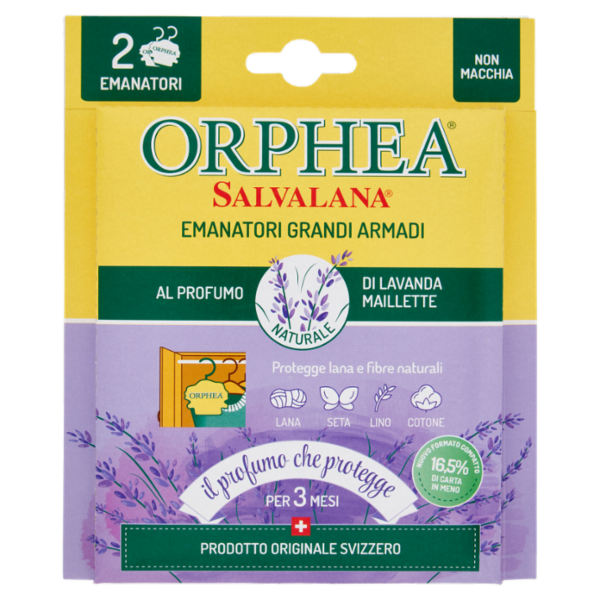 Orphea Salvalana Emanatori Grandi Armadi al Profumo di Lavanda Maillette 2 x 4,4 g