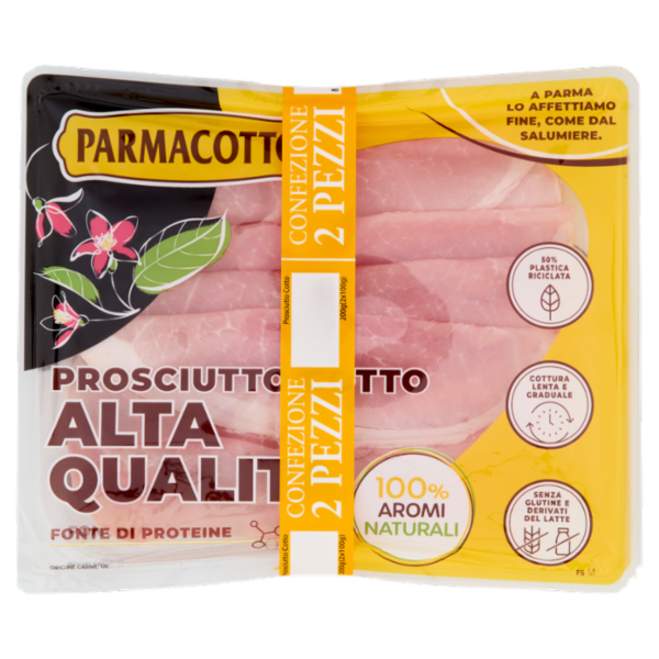 Parmacotto Prosciutto Cotto Alta Qualità 2 x 100 g