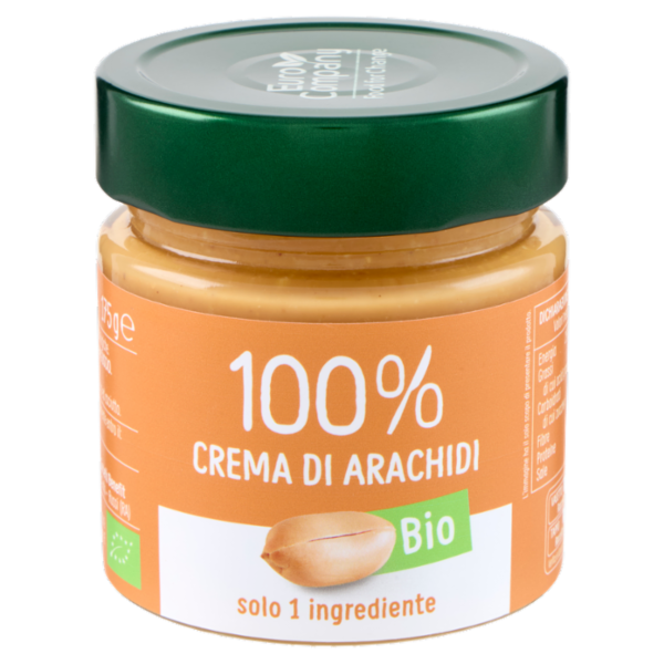 Euro Company 100% Crema di Arachidi Bio 175 g