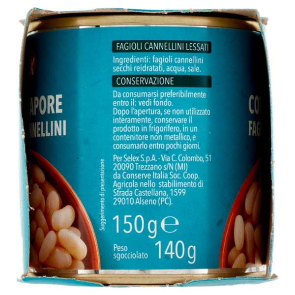 Selex Fagioli Cannellini Cotti a Vapore 3x150 g