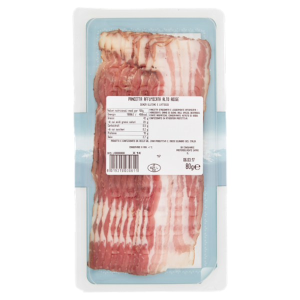 Recla Pancetta Affumicata Alto Adige 80 g