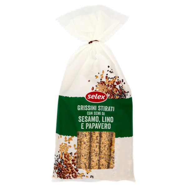Selex Grissini Stirati ai 3 Semi 250 g
