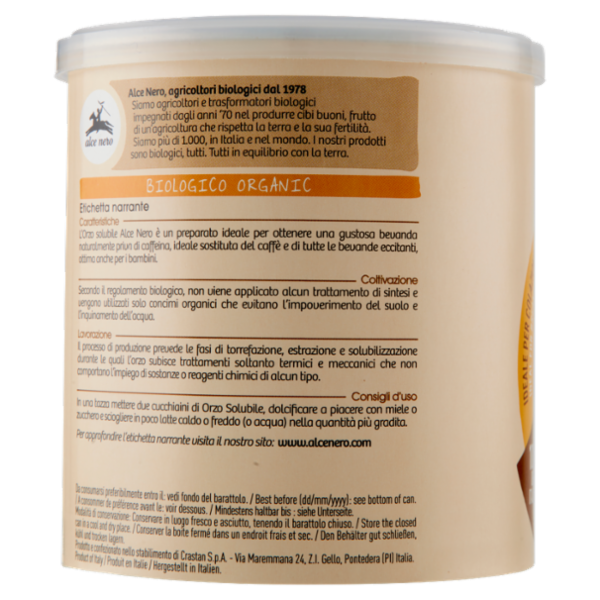 alce nero Orzo Solubile 125 g