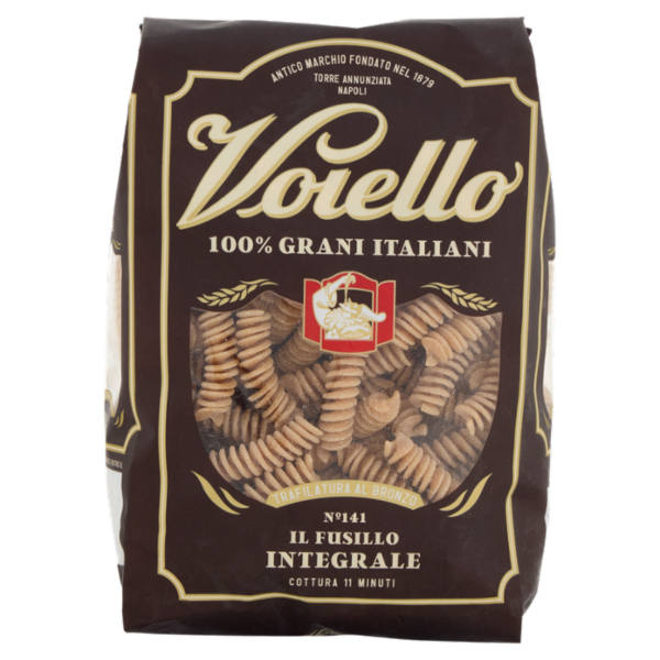 Voiello Pasta Il Fusillo Integrale N°141 Grano 100% Italiano Trafilata Bronzo 500g