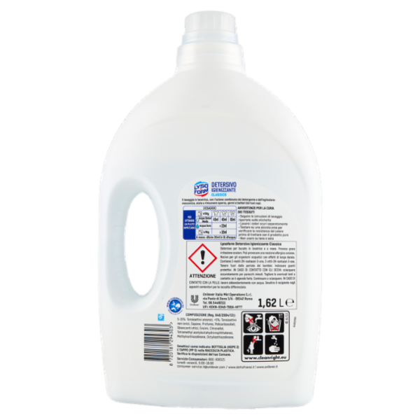 Lysoform Detersivo Igienizzante Classico 36 Lavaggi 1,62 L
