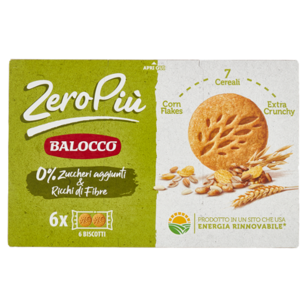 Balocco ZeroPiù 7 Cereali & Corn Flakes 6 x 38,3 g