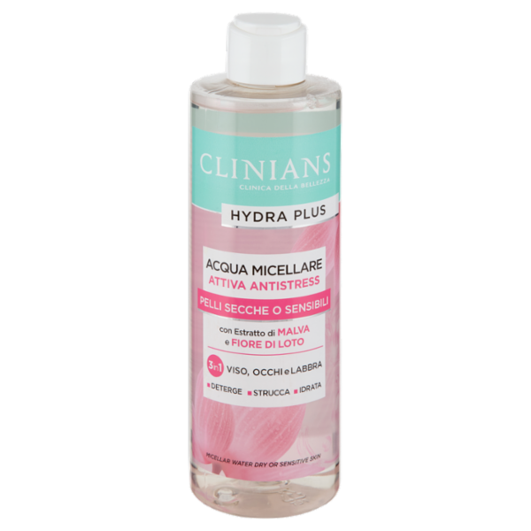 Clinians Hydra Plus Acqua Micellare Attiva Antistress 400 mL