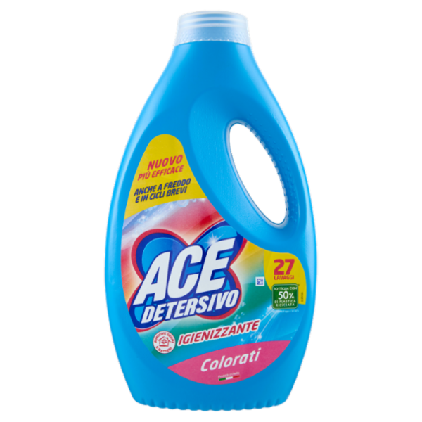 Ace Detersivo Igienizzante Colorati 27 Lavaggi 1350 ml
