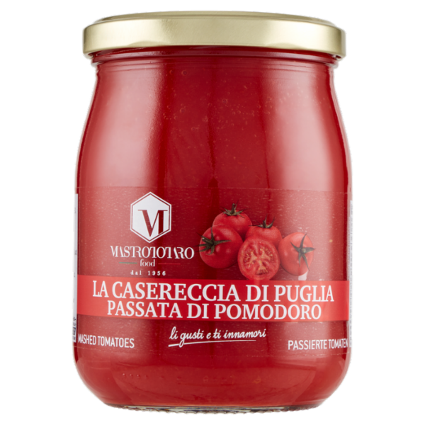 Mastrototaro food la Casereccia di Puglia Passata di Pomodoro 500 g