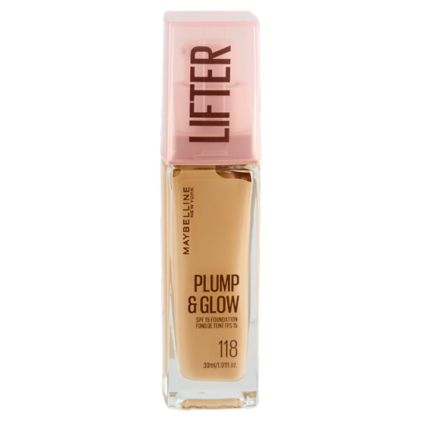 Maybelline New York Lifter Plump & Glow Fondotinta 118 30 ml