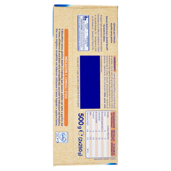Mellin Biscottino Senza Glutine 2 x 250 g