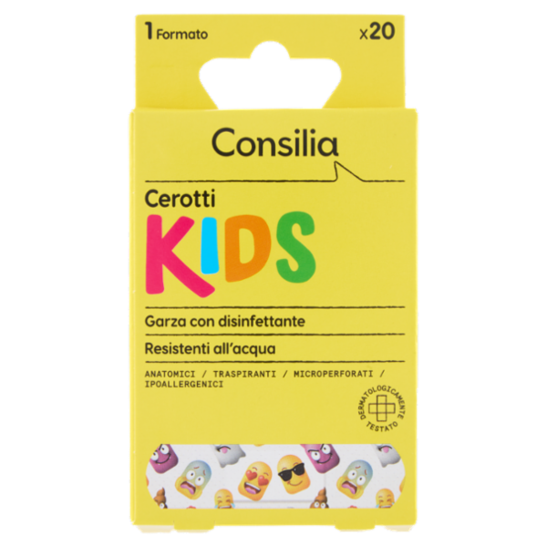 Consilia Cerotti per Bambini Monoformato 7x2 cm 20 pezzi
