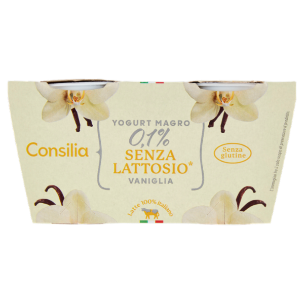 Consilia Yogurt Magro Senza Lattosio Vaniglia 2x125 g