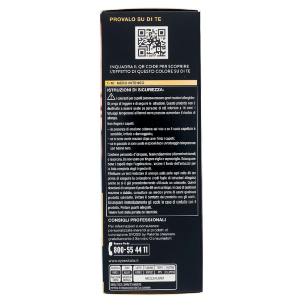 Syoss By Palette Oleo Intense 1-10 Nero Intenso