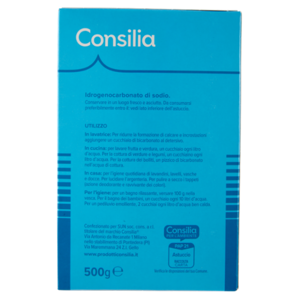 Consilia Bicarbonato di Sodio 500 g