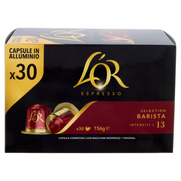 L'OR Barista 13- 30 Capsule Caffè Compatibili con Macchine Nespresso*® Original 156g