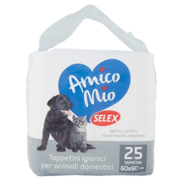 Selex Amico Mio Tappetini Antiodore 60X60 cm 25 pezzi