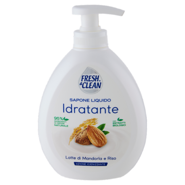 Fresh & Clean Sapone Liquido Idratante Latte di Mandorla e Riso 300 ml