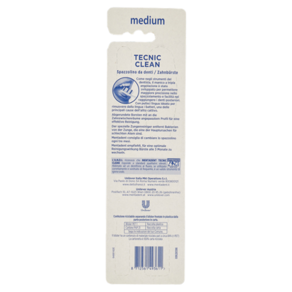 Mentadent Tecnic Clean medium 3 pz