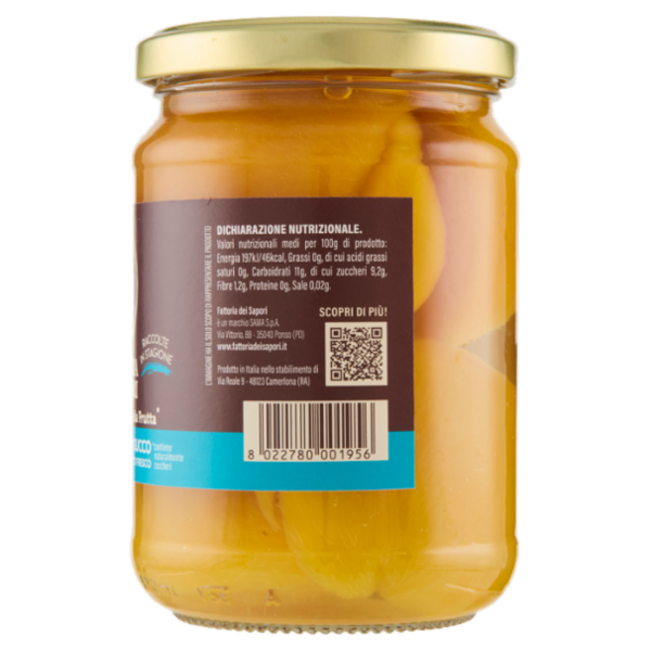 Fattoria dei Sapori Pesche Italiane in Succo 350 g