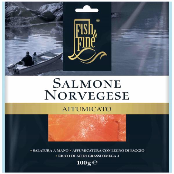 Fish & Fine Salmone Norvegese Affumicato A Fette Gr.100
